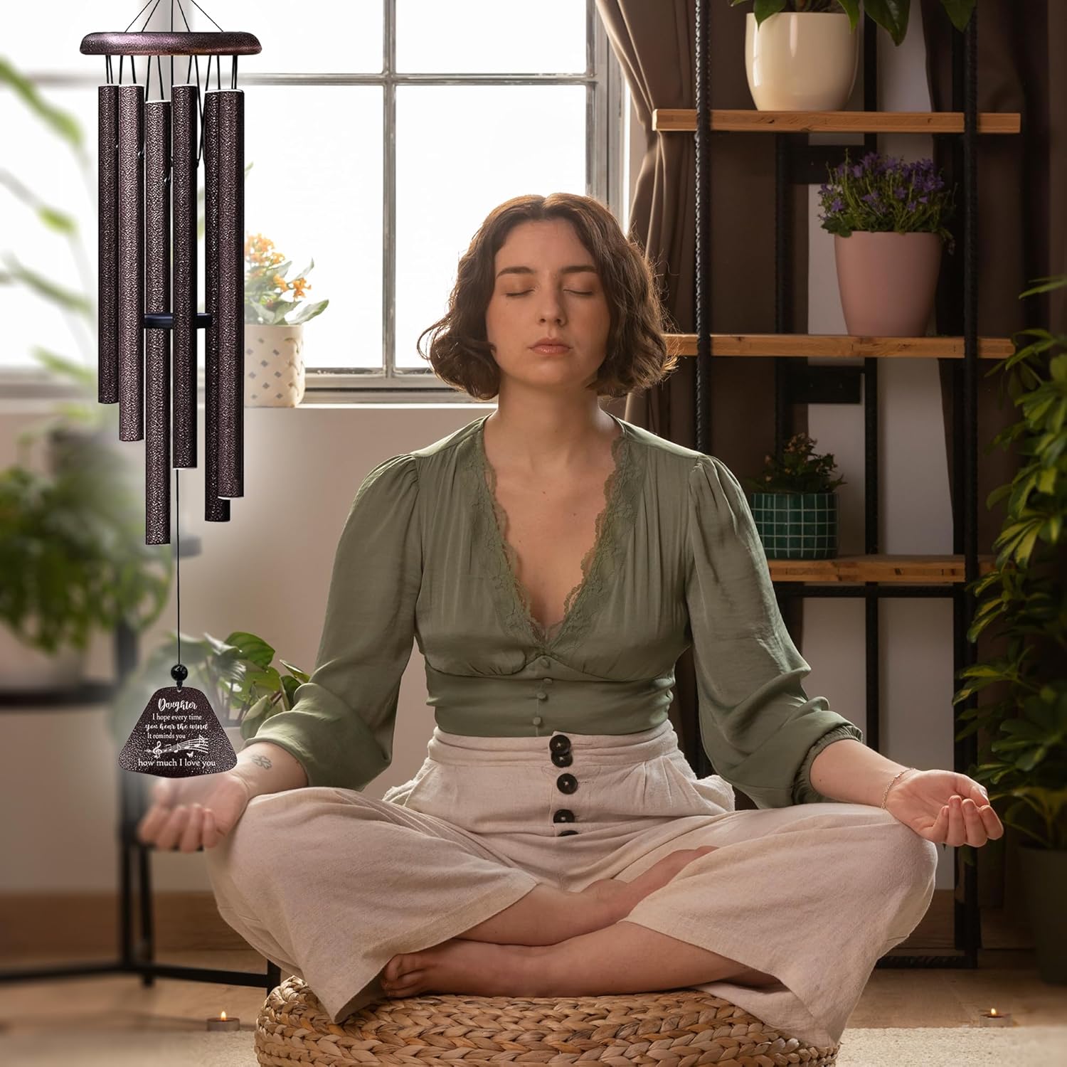 Daughter Gifts from Mom Dad, Daughters Birthday Gifts, Daughter 32” Wind Chimes for Birthday Graduation Christmas Valentines Mothers Day - Image 5