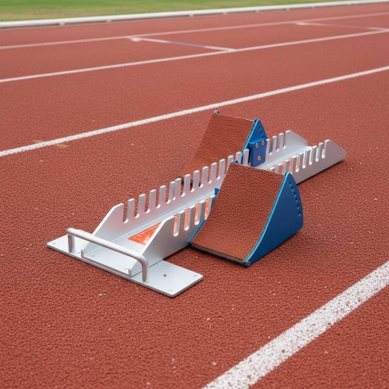 Blocco di Partenza Regolabile Antiscivolo Starting Block Regolabile Robusto Attrezzatura Sportiva per Gara