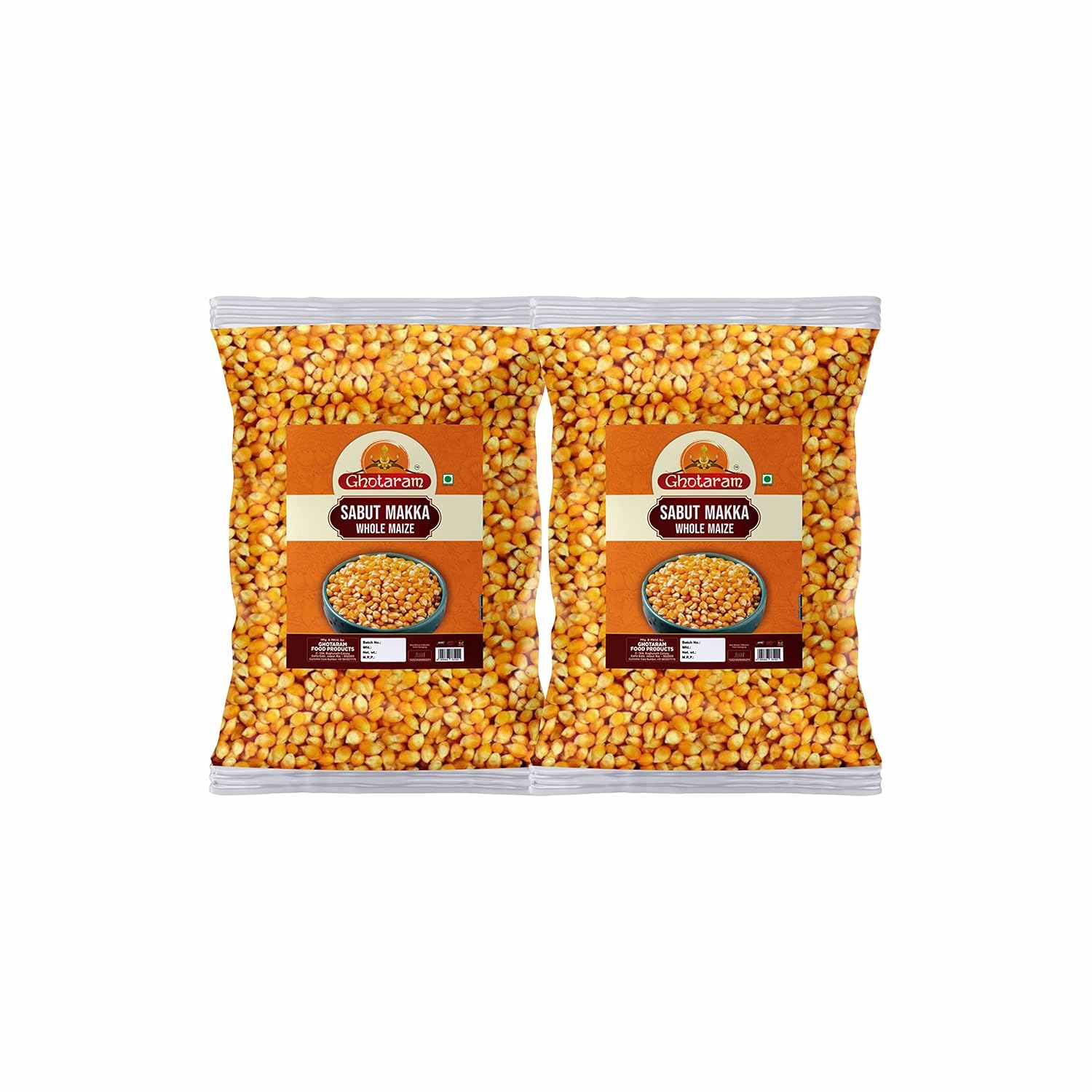 Ghotaram Organics Alwar Sabut/Whole Maize Makki/Sabut Corn Gluten Free
