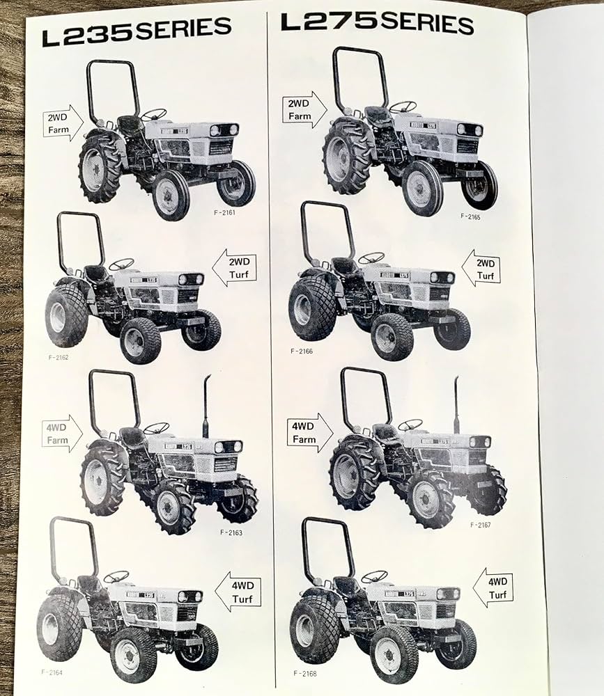 Amazon.com: Operators Manual for Kubota L235 L275 Tractors