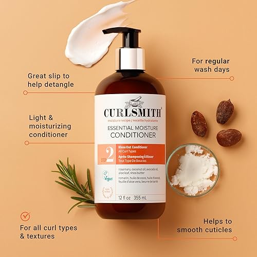 Miniatura 2 de CURLSMITH - Acondicionador de humedad esencial, ligero control de encrespamiento para cabello ondulado, rizado y rizado, vegano (3 onzas líquidas)