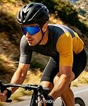 KALIYADI Polarized-Sunglasses Lunettes de soleil polarisés homme: Lunettes de Soleil pour la course à vélo UV400 Protection
