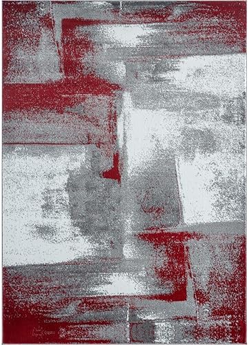 Miniatura 9 de Luxe Weavers - Alfombra abstracta, Lagos Collection 7558, color azul claro