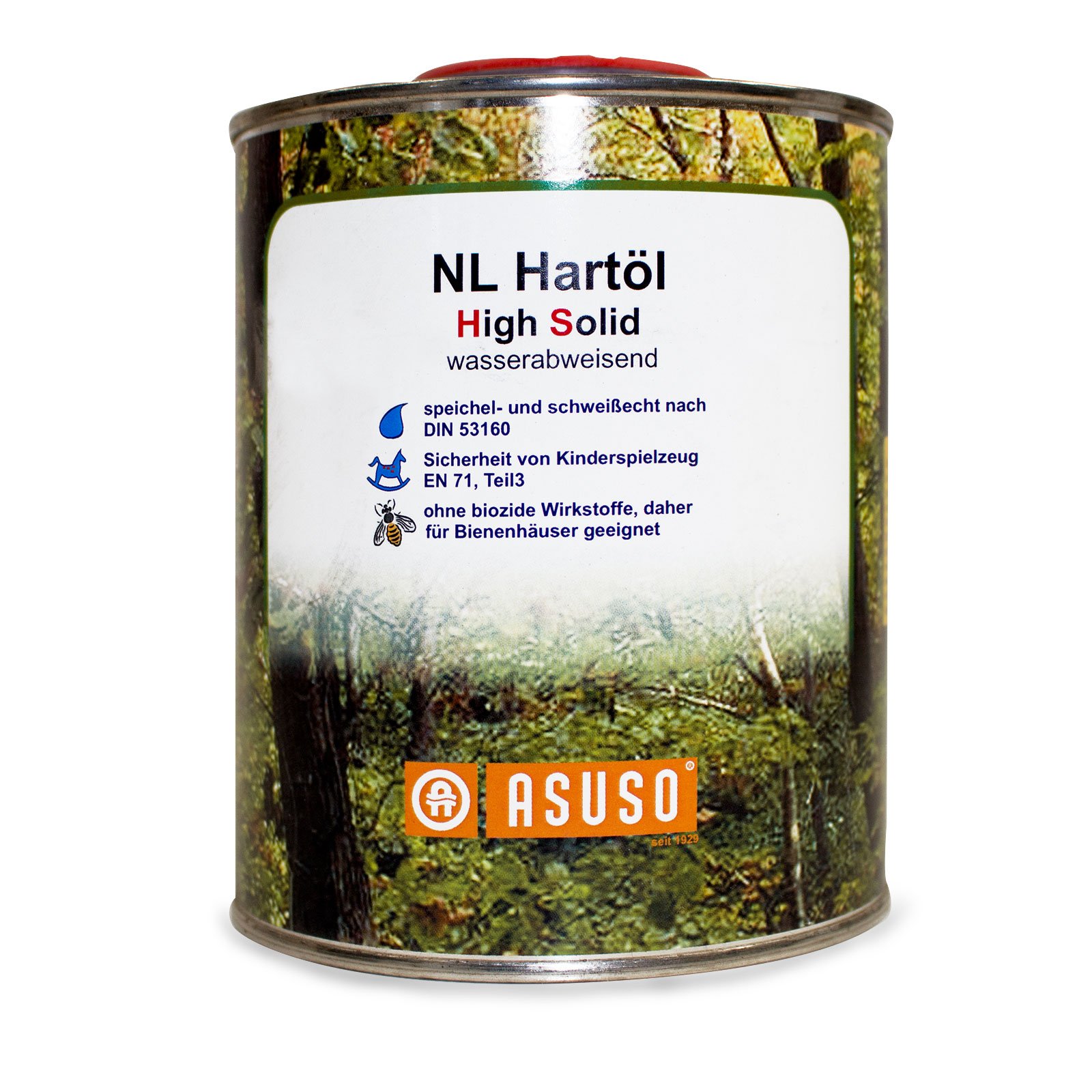 0,75L ASUSO NL Hartöl High Solid Naturöl wasserabweisend Öl Holzöl