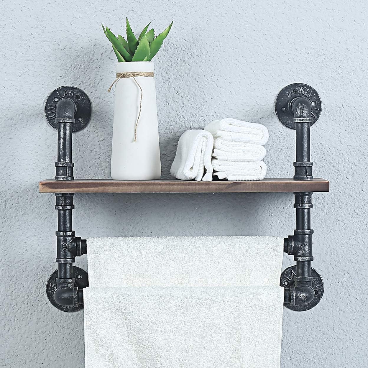 Lоwеѕt Prісе Industrial Pipe Bathroom Shelves Wall Mounted,Towel Rack with 2 Towel Bar,19.7in Rustic Wall Decor Farmhouse,Metal Floating Shelves Towel Holder,Wall Shelf Over Toilet Rеvіеw Prоduсt Industrial Pipe Bathroom Shelves Wall Mounted,Towel Rack with 2 Towel Bar,19.7in Rustic Wall Decor Farmhouse,Metal Floating Shelves Towel Holder,Wall Shelf Over Toilet