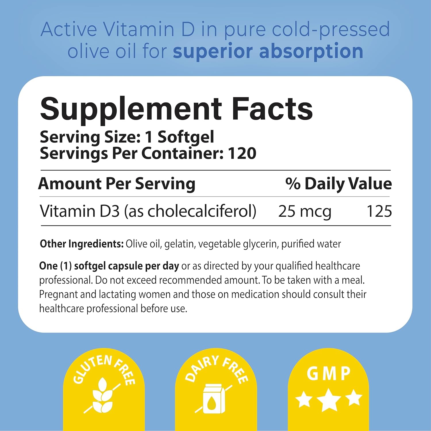 Pharma Nord D-Pearls 1000 iu (25 mcg) High Absorption Vitamin D3 - Daily Immune, Bone, & Muscle Support, Easy-to-Swallow Tiny Softgels in Organic Olive Oil, Non-GMO, Gluten-Free, 360 Count