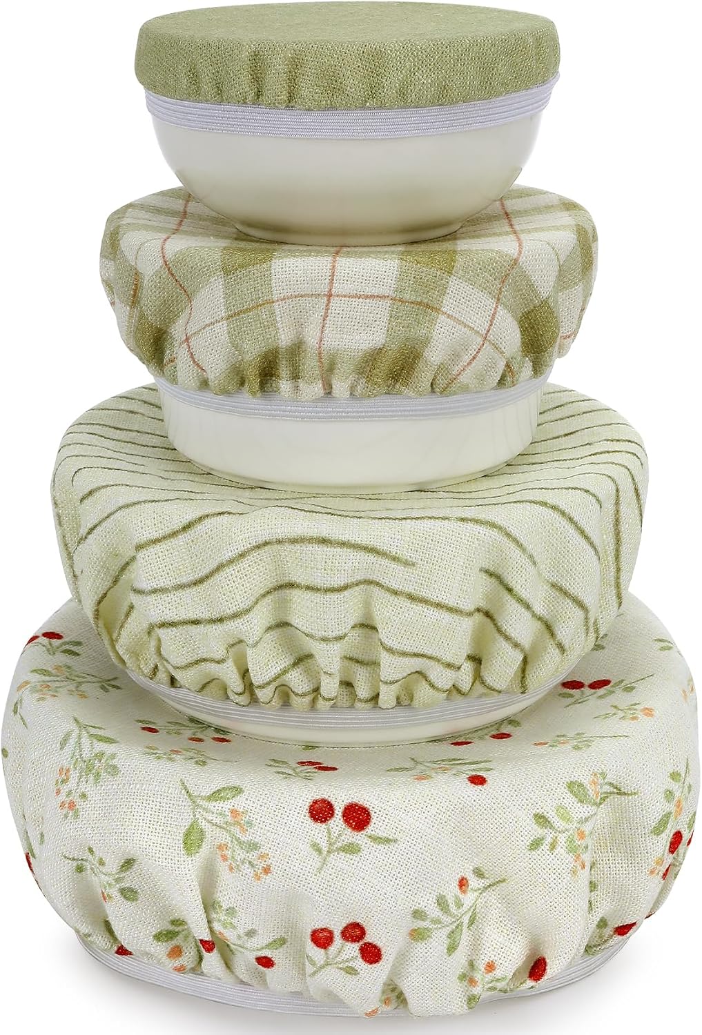 Linen Cotton Bowl Covers for Bread Proofing and Food Cover 4-Size
