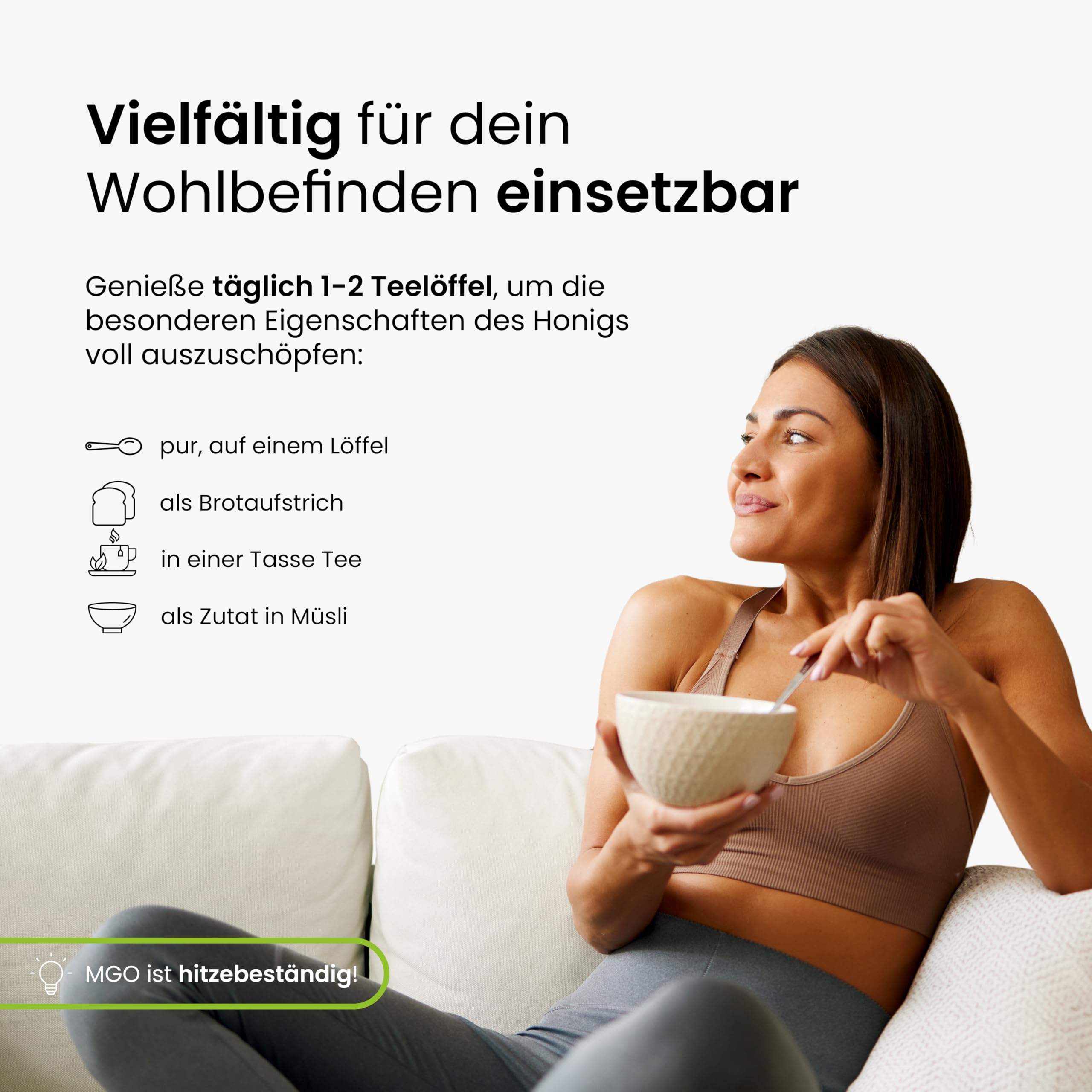 Manuka Honig MGO 550+ 250g aus Neuseeland - Laborgeprüft, abgefüllt und MGO zertifiziert in Deutschland - Nachhaltig verantwortungsvoll: Kein Plastik sondern verpackt in Recyclingglas!