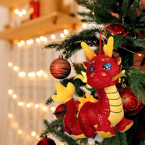 Miniatura 3 de Figura de mascota de dragón, adorno de dragón del zodiaco chino 2024 Año de la estatua para decoración del hogar, adorno de mesa