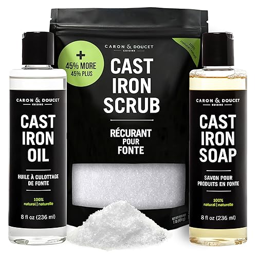 CARON & DOUCET – New Ultimate Cast Iron Set: Seasoning