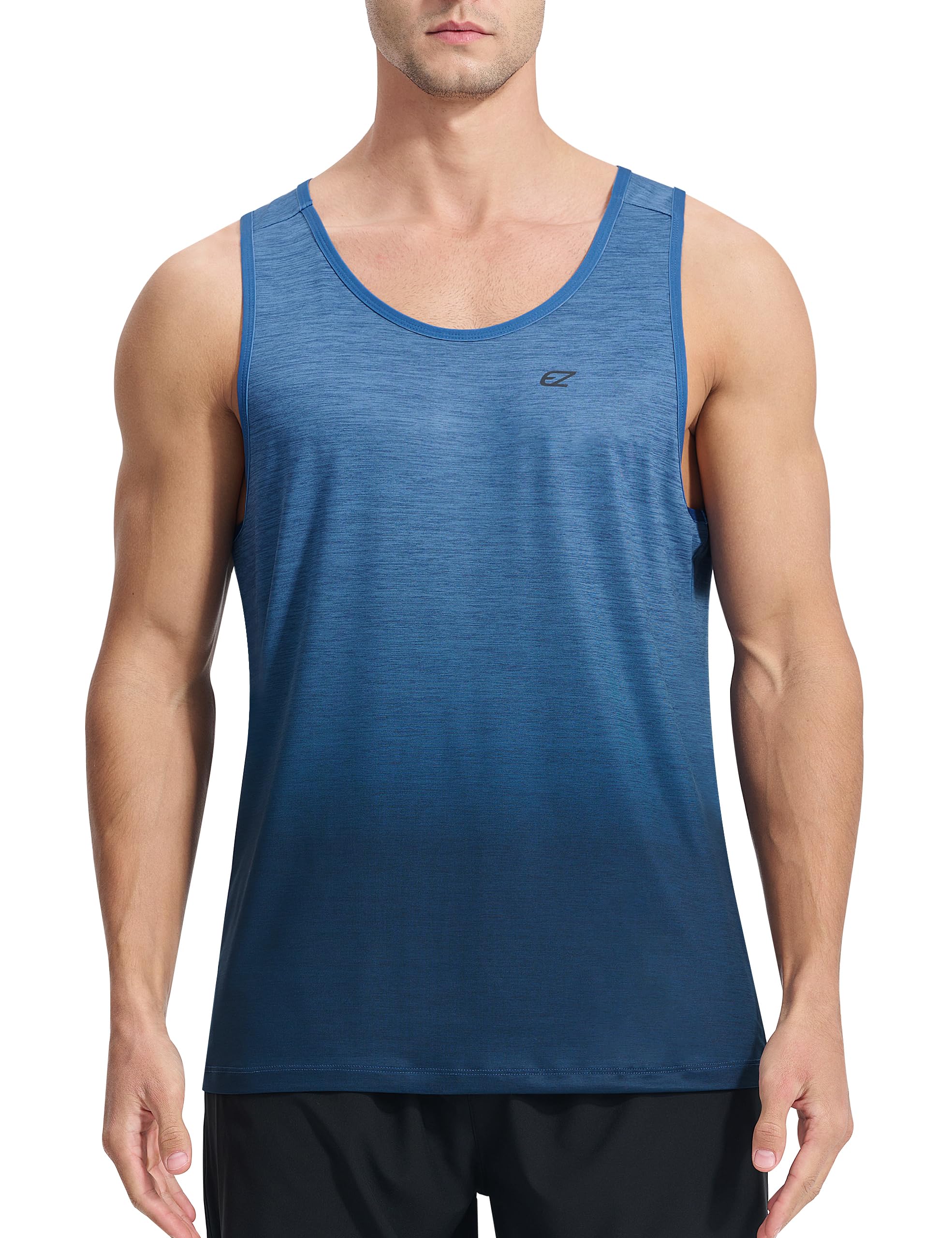 Men's Tank Top UPF 50+ Sun Protection Beach Summer Swim Shirts Quick Dry Workout Gym Running Athletic Sleeveless Shirts
