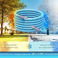 Vista 5 de RVMATE Manguera de agua para RV de 15 pies, manguera de agua potable de 5/8" de diámetro interno libre de plomo, sin fugas, manguera de jardín