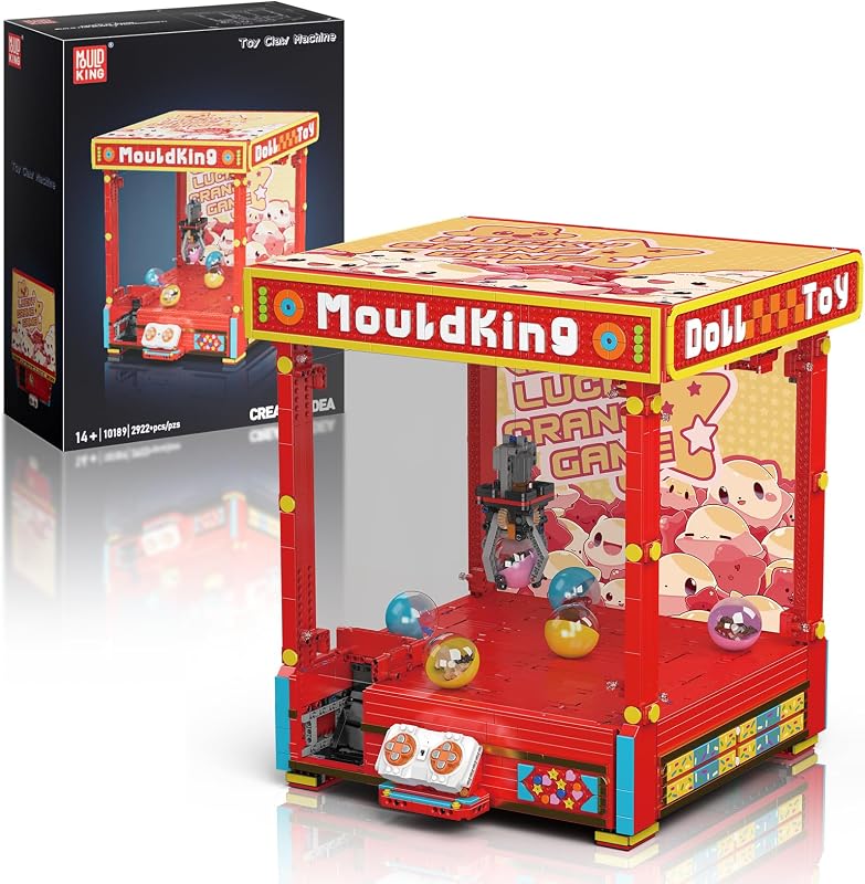Mould King Greifarm 10189 MOC Arcade építőkocka szett távirányítóval 2922 db 14 év felett fiúk és lányok számára felnőtteknek