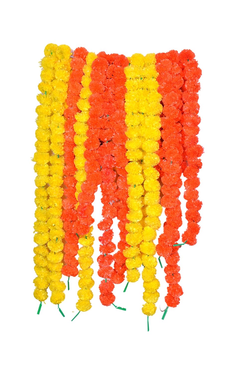 Buy Creatively Natural Artificial Marigold Flowers (Multicolour, 5