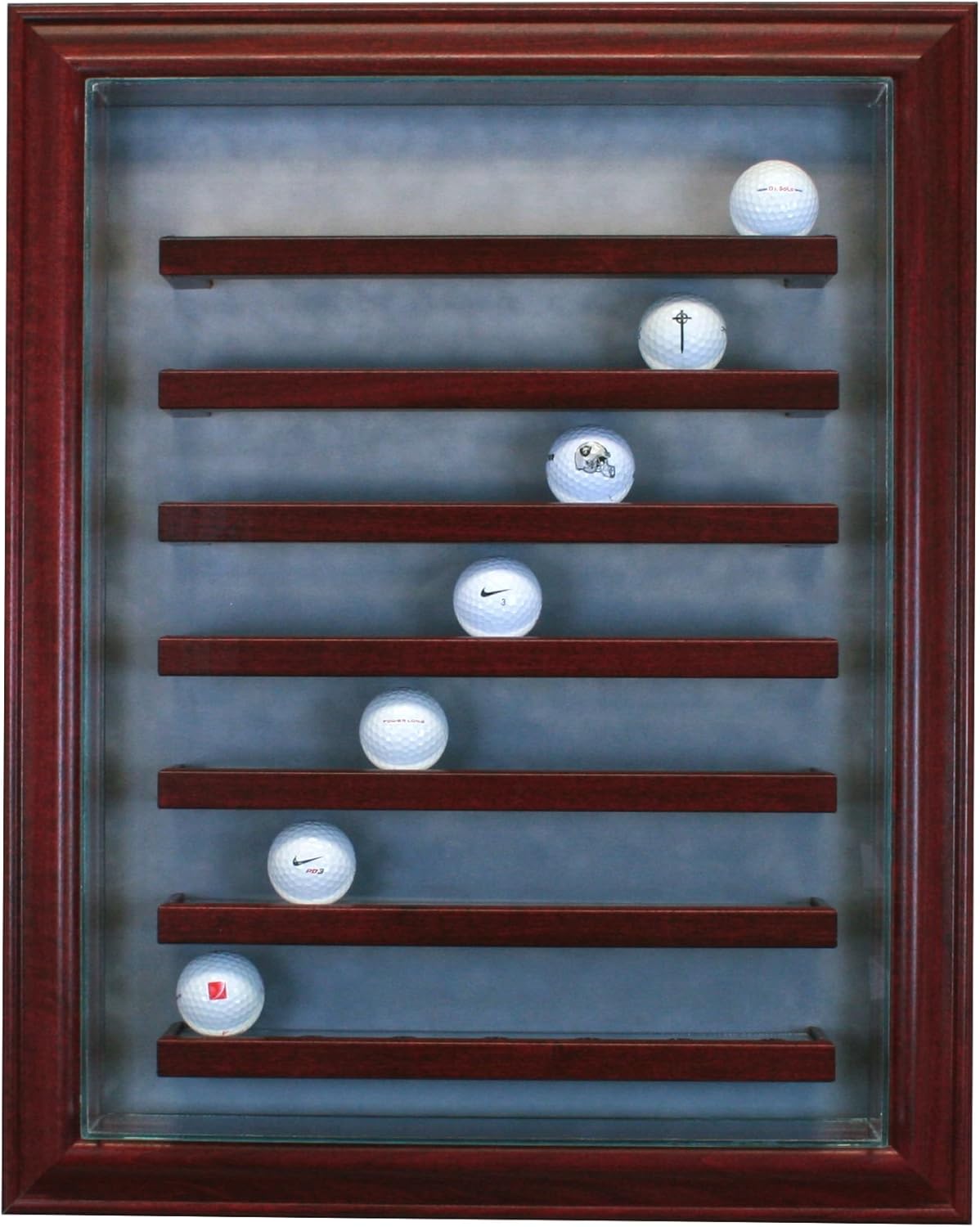 Perfect Cases PC-49GLFCB-C 49 Golf Ball Cabinet Style Display Case44; Cherry