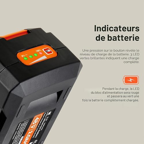 SuperHandy Batterie Li-ION Rechargeable, 48 V 2 Ah, 88,8 Wh - 7