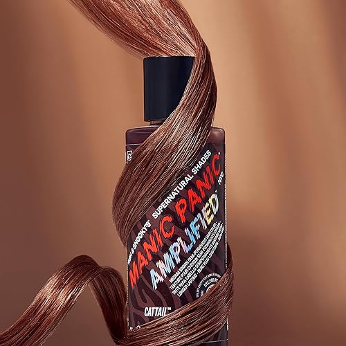 Miniatura 5 de MANIC PANIC Cattail - Tinte para el cabello castaño Supernatural semipermanente de tono medio, castaño chocolate, para mujeres y hombres, vegano,