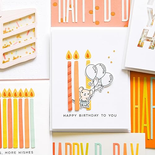 Miniatura 2 de Ellen Hutson, Essentials by Ellen, Juego de sellos y troqueles para fiestas, estampación, manualidades, tarjetas, álbumes de recortes, bricolaje,