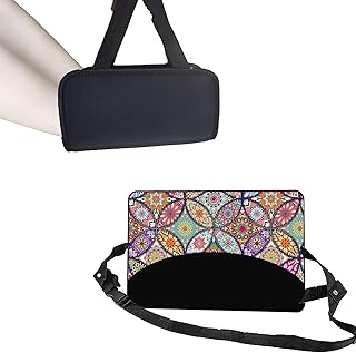Foot Hammock for Plane Travel Essentials Relax Your Foot Rest for Airplane Gadgets Adjustable Airplane Travel Accessories for Flight Essentials,Office,Desk (Datura, 1 Pack)