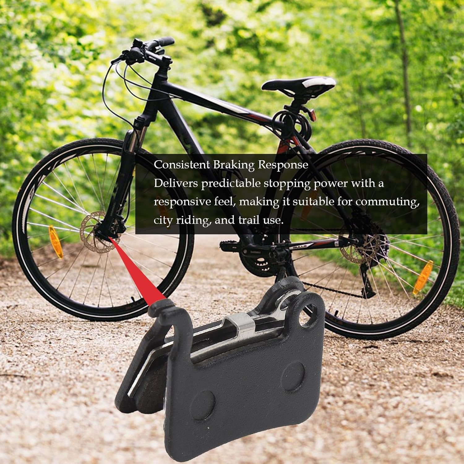 Zoom Semi-Metallic Disc Brake Pads for Zoom HB-775E/HB-875E/HB-100 | Fits Shimano BR-M965/M966/M975/M800/M775/M765/M665/M596/M595. Semi-metallic replacement for A01S/M06/M07/M07Ti systems