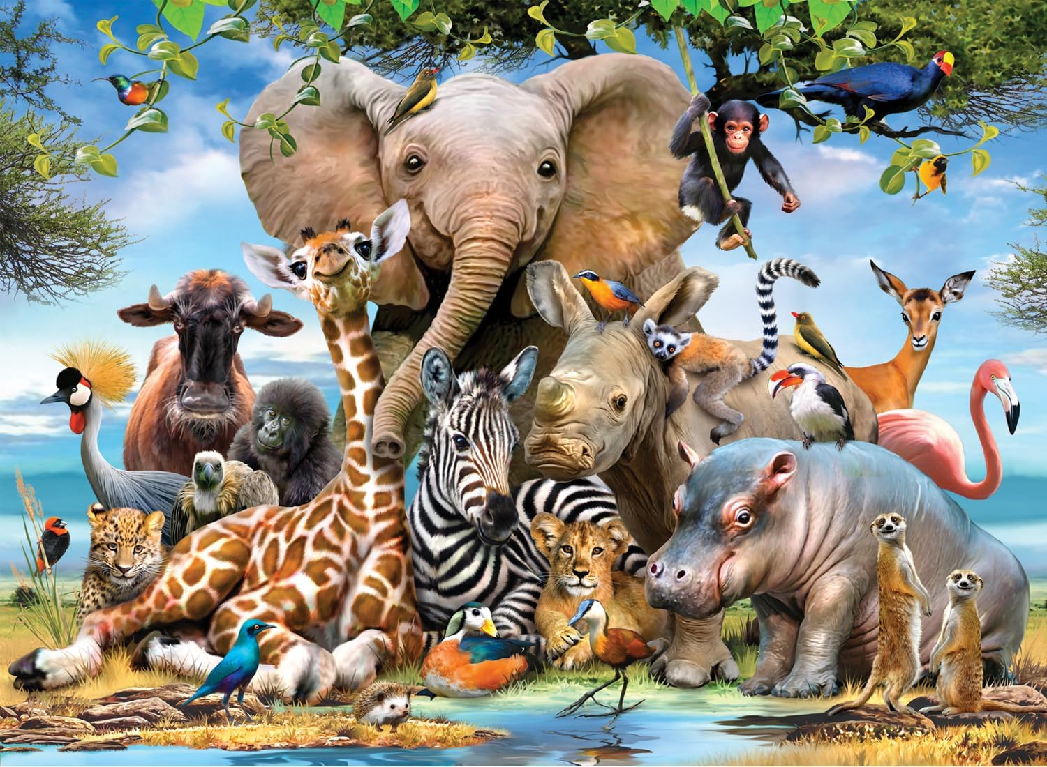 Anatolian Puzzle - Africa Smile, 1000 Piece Jigsaw Puzzle, #1043