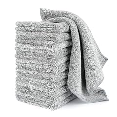 HAOBAOBEI Kitchen Cloth Dish Towels 12 Pack Premium Dishcloths Super Absorbent Microfiber Cleaning Cloth Nonstick Oil Washable Fast
