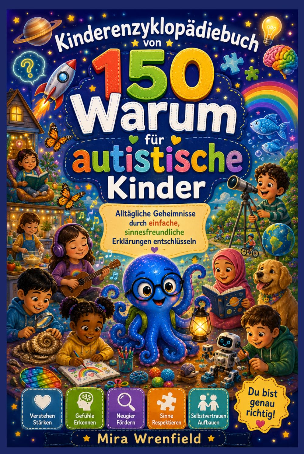 Kinderenzyklopädiebuch von 150 Warum für autistische Kinder: Alltägliche Geheimnisse durch einfache, sinnesfreundliche Erklärungen entschlüsseln