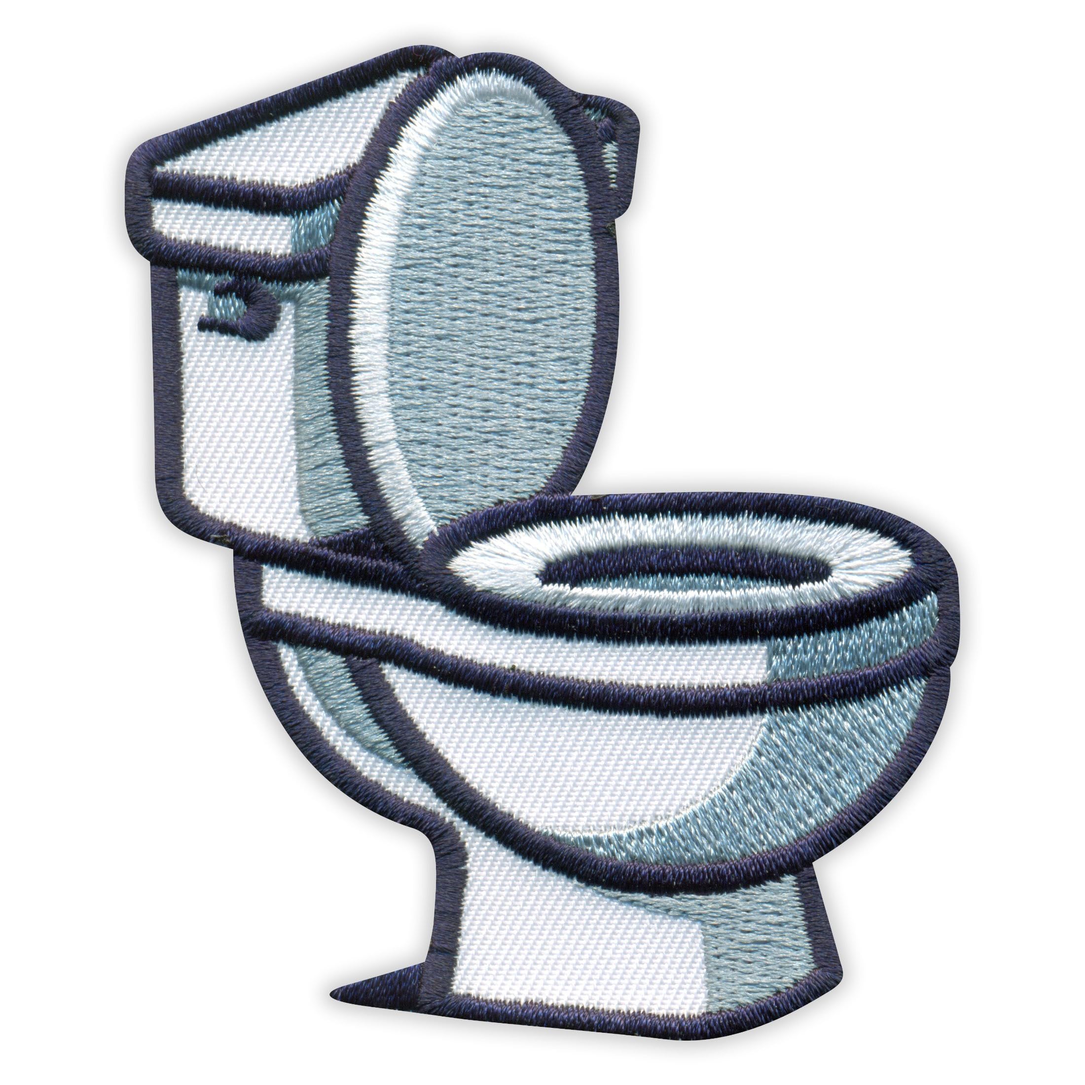 Set di quattro – WC – termoadesivo – termoadesivo – toppa ricamata/distintivo/emblema