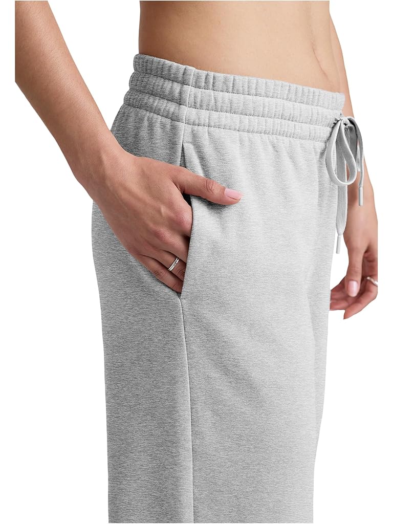 Gray Beyond Yoga Luxefleece Side Slit Wide Leg Pants