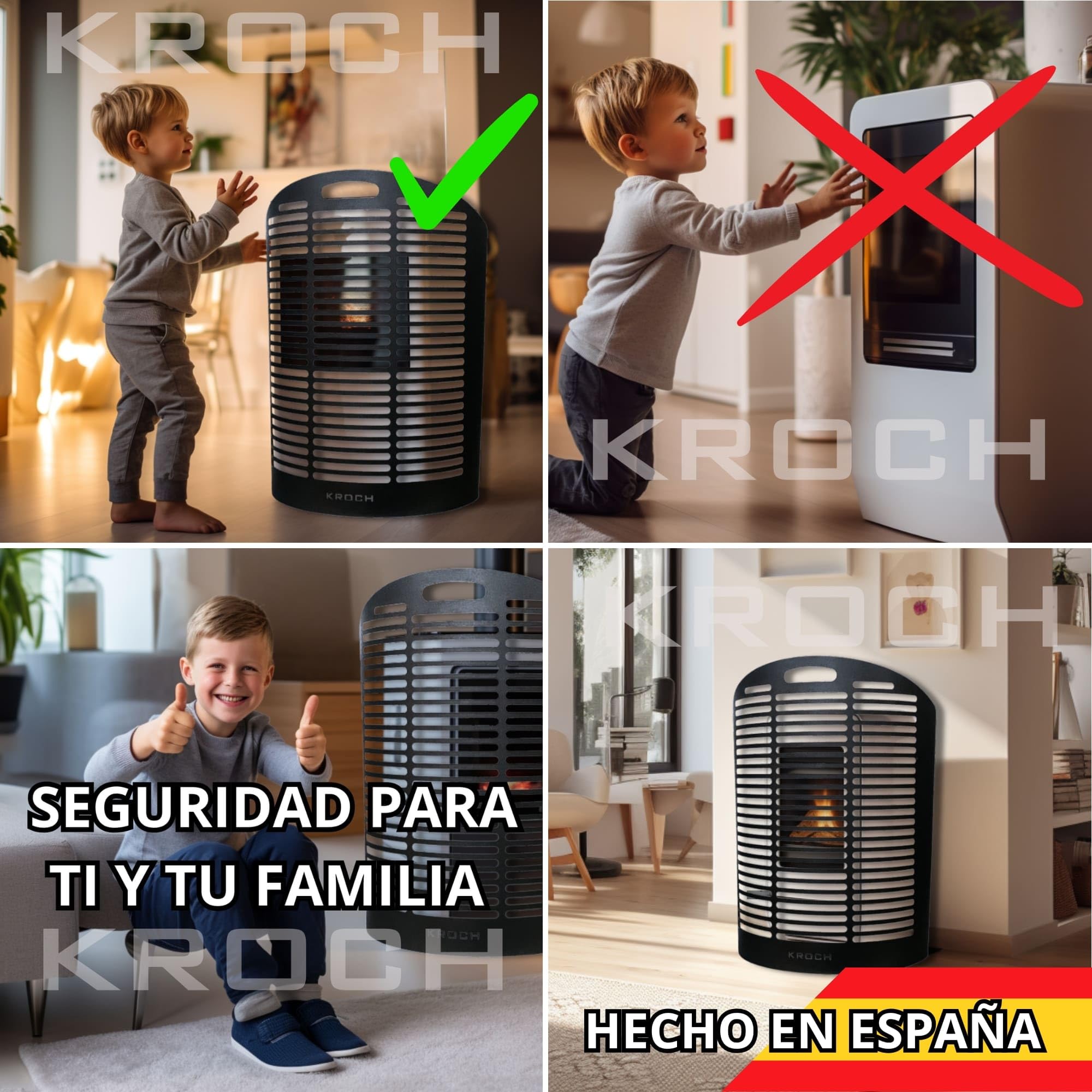 Protector Estufa Pellets Leña Seguridad para Niños Bebes y Mascotas Protector Estufa Niños Protector Estufa Gas Proteccion Cristal Estufas Protector Estufa Leña Niños Proteção Lareira Bebe