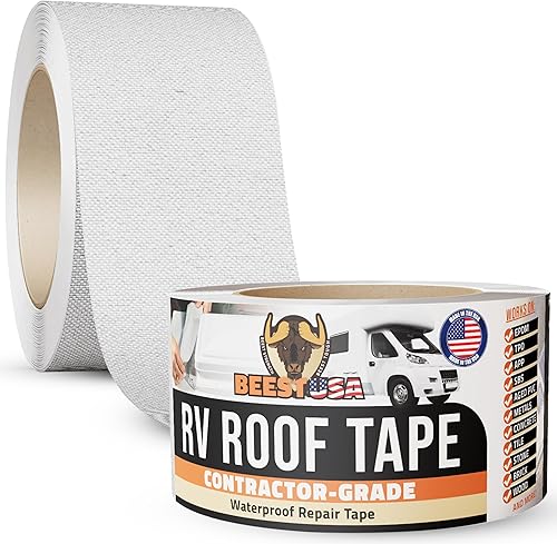 BEEST RV Roof Tape 4"x25", Waterproof Tape, RV Roof Sealant - Patch, Repair, Sea