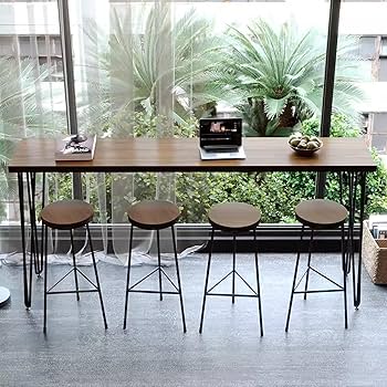 Amazon｜無垢材 キッチン テーブル カウンターテーブル キッチン