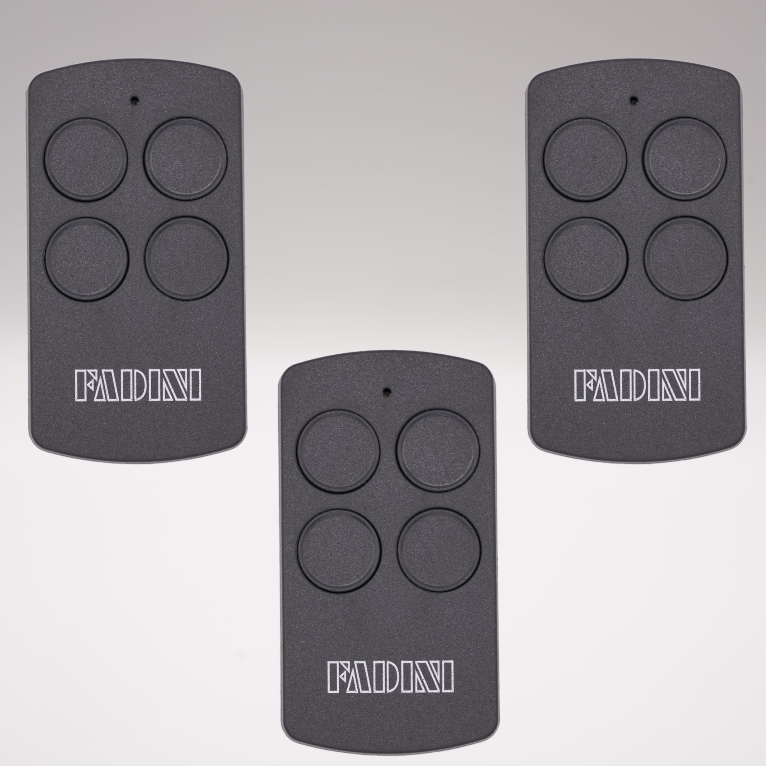 Fadini Black Official Divo 71 7113Sl Remote Control - 4 Channels - 433.92 Mhz - Rolling Code - Compatible Astro 43 & Jubi 433 + 1 Domobip Keyring