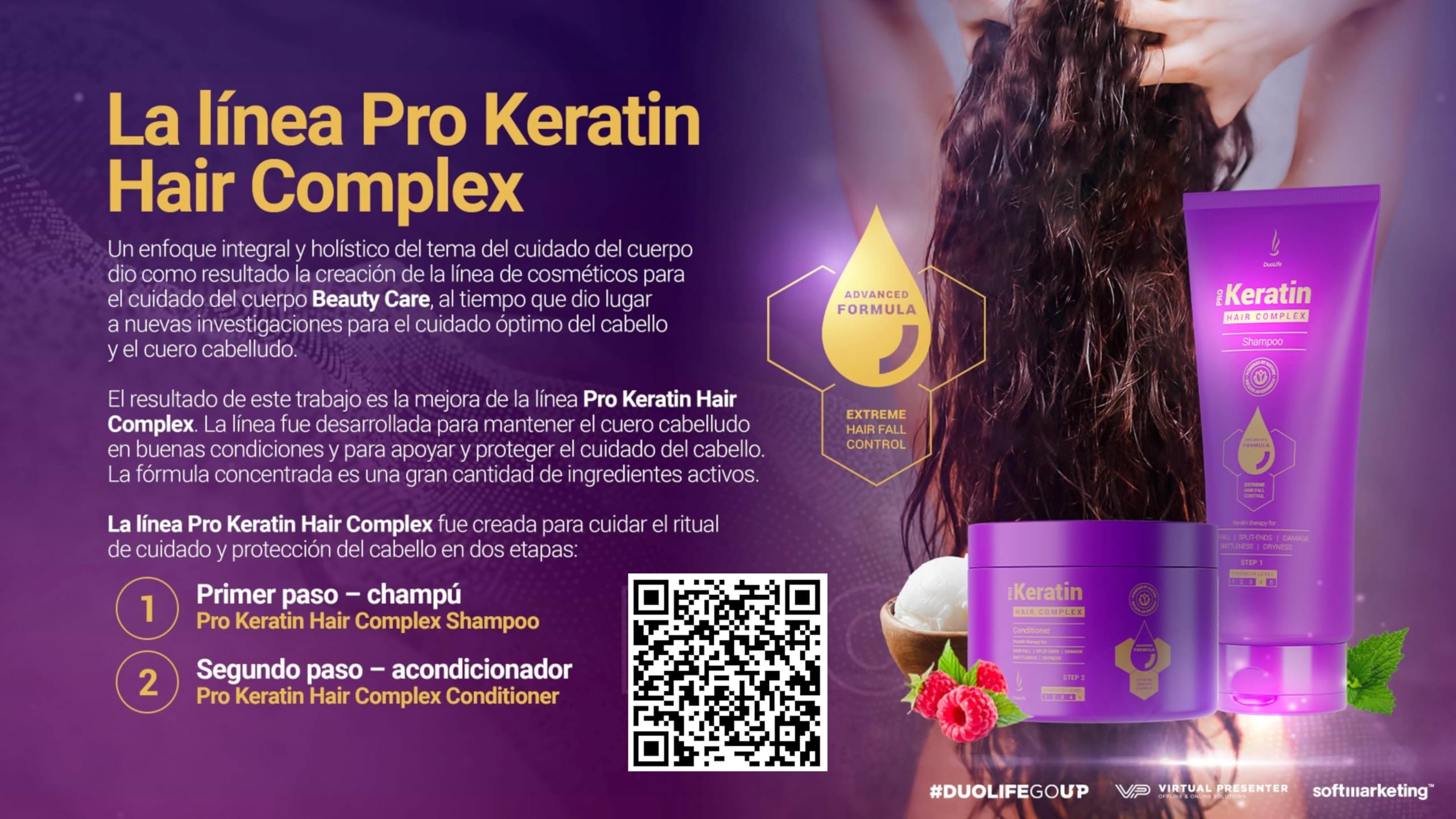 Duolife Keratin Hair Complex Shampoo 200ml,Szampon intensywnie pielęgnuje włosy, nawet słabe włosy i tendencję do wypadania, nawilża, poprawia elastyczność i zwiększa wytrzymałość