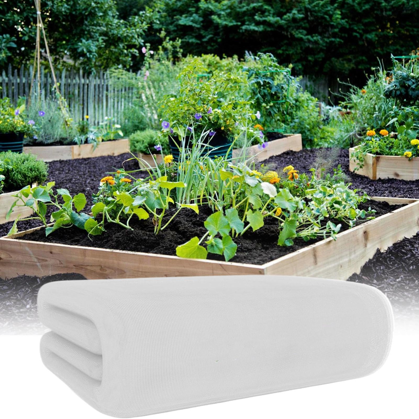 Malla De Red Para Plantas Protector Transpirable Con Instalación Rápida | Cubierta De Malla Para Plantas De Jardín Para Camas Elevadas, Viñedos, Huertos, Frutas, Flores, Verduras Y Arbustos De Fru