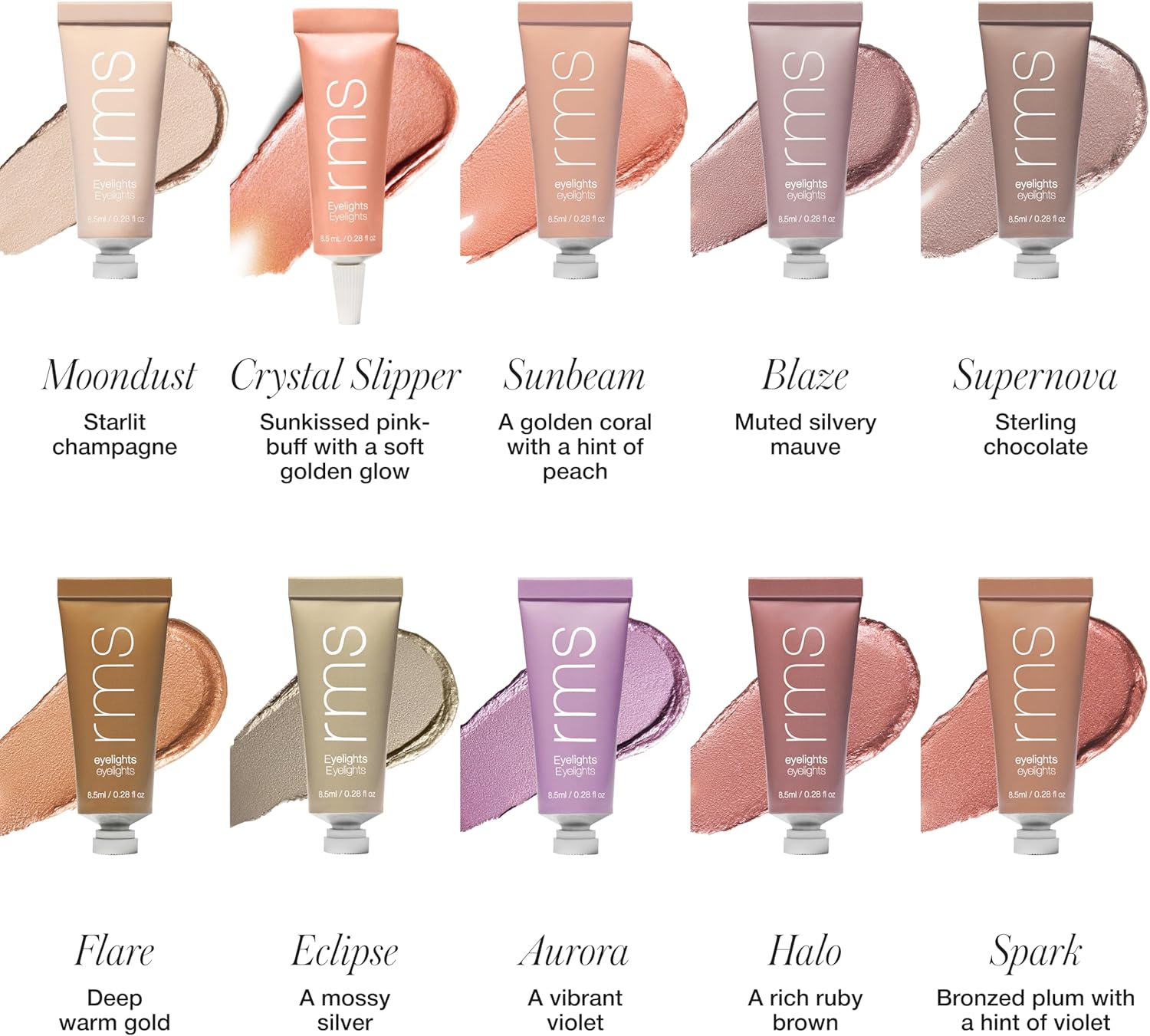 RMS Beauty Eyelights Cream Eyeshadow Moondust 0.28 Fl Oz (Pack of 1) Moondust image 3 of 8 B0C7YN7GYN