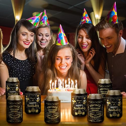 Miniatura 2 de 12 fundas aisladas de neopreno para latas de 12 onzas, para hombres y mujeres, regalos de fiesta (cumpleaños)