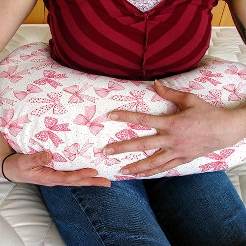 Miniatura 3 de Pink Bows - Fundas de almohada de lactancia para niña, lazos para el pelo rosa, rayas de leopardo, fundas de lactancia para almohadas de lactancia