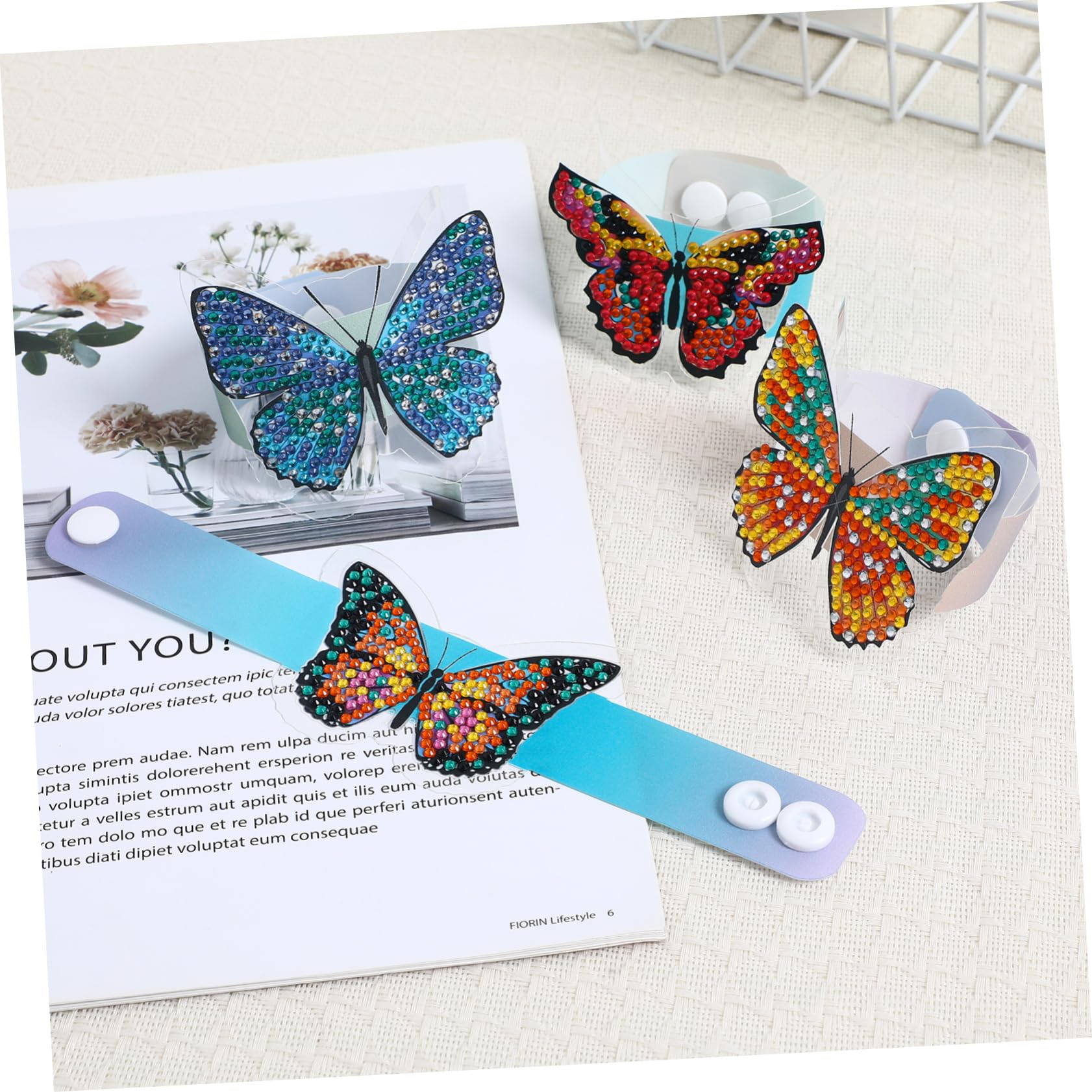 TOYANDONA 3juegos Pulseras De Diamantes Para Niñas Kit De Manualidades De Joyería Accesorios De Arte Diamante De Cumpleaños y Amistad