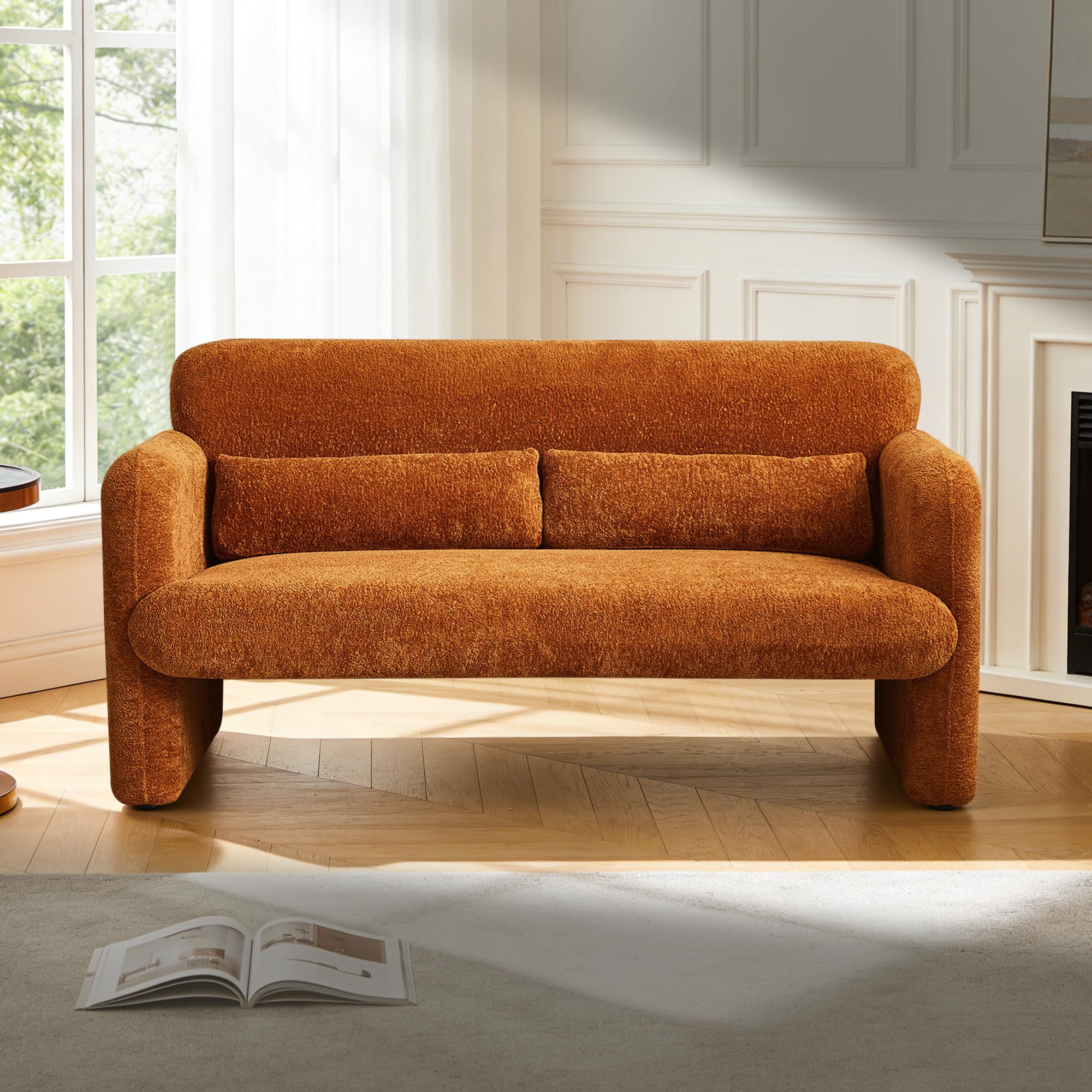 VASOENY 59.1 inch Boucle Loveseat