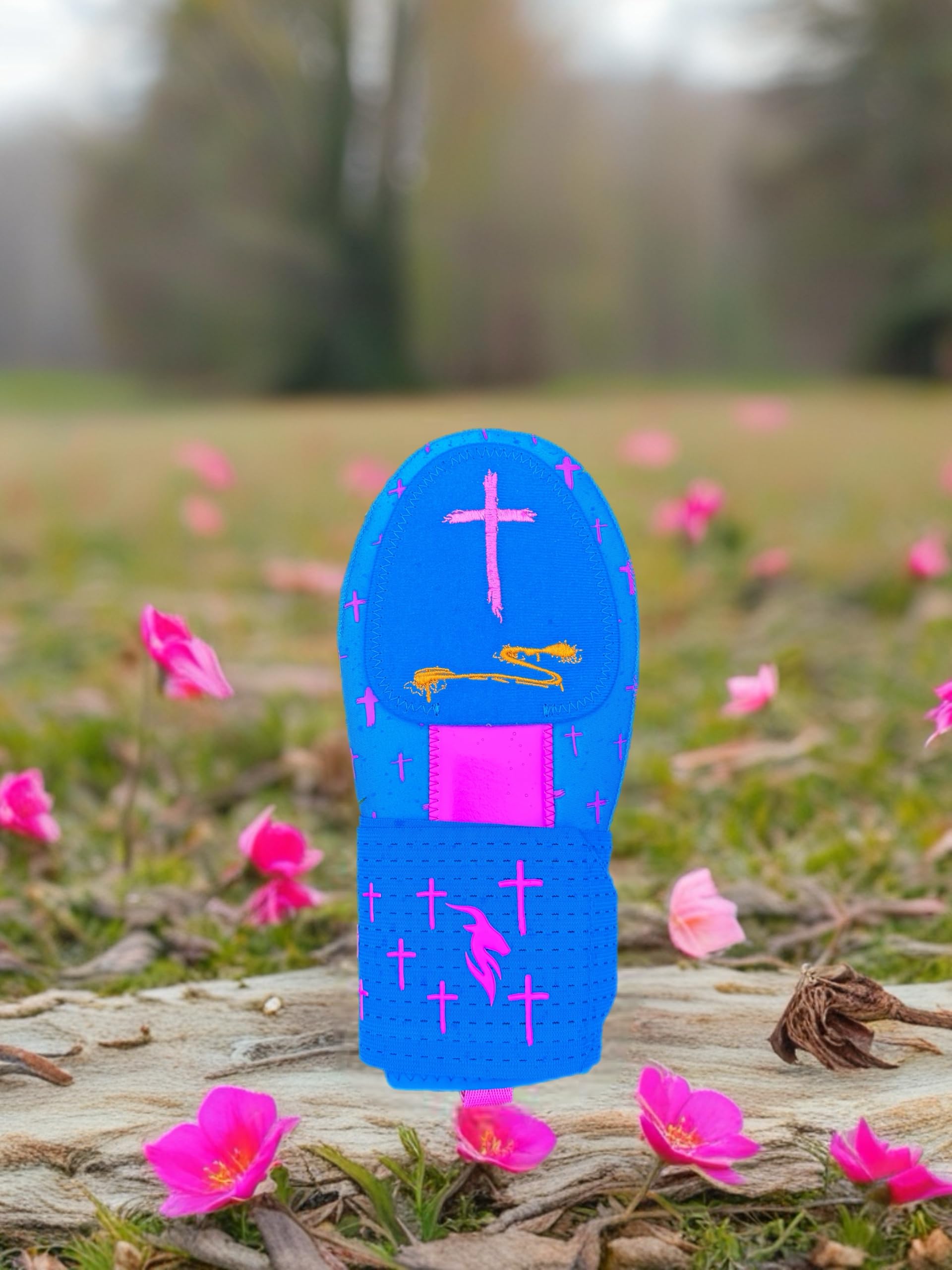 Blessings Cross Mitt Sliding Mitt - Blueberry with Hard Case 