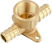 Vista 1 de EFIELD 1/2 "Pex x 1/2" Pex x 1/2" hembra NPT Drop-ear Tee, Latón Crimp Fitting, (PEX1807170)