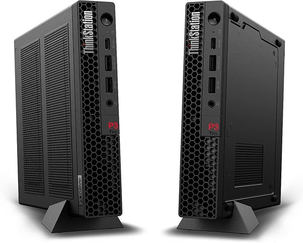 Lenovo ThinkStation P3 Tiny Desktop Computer, 20-core Intel Core i7-14700 vPro, 32GB DDR5, 1TB SSD, Display Port + HDMI, WiFi 6, RJ-45, USB-C, Wired Keyboard & Mouse, Windows 11 Pro - 4