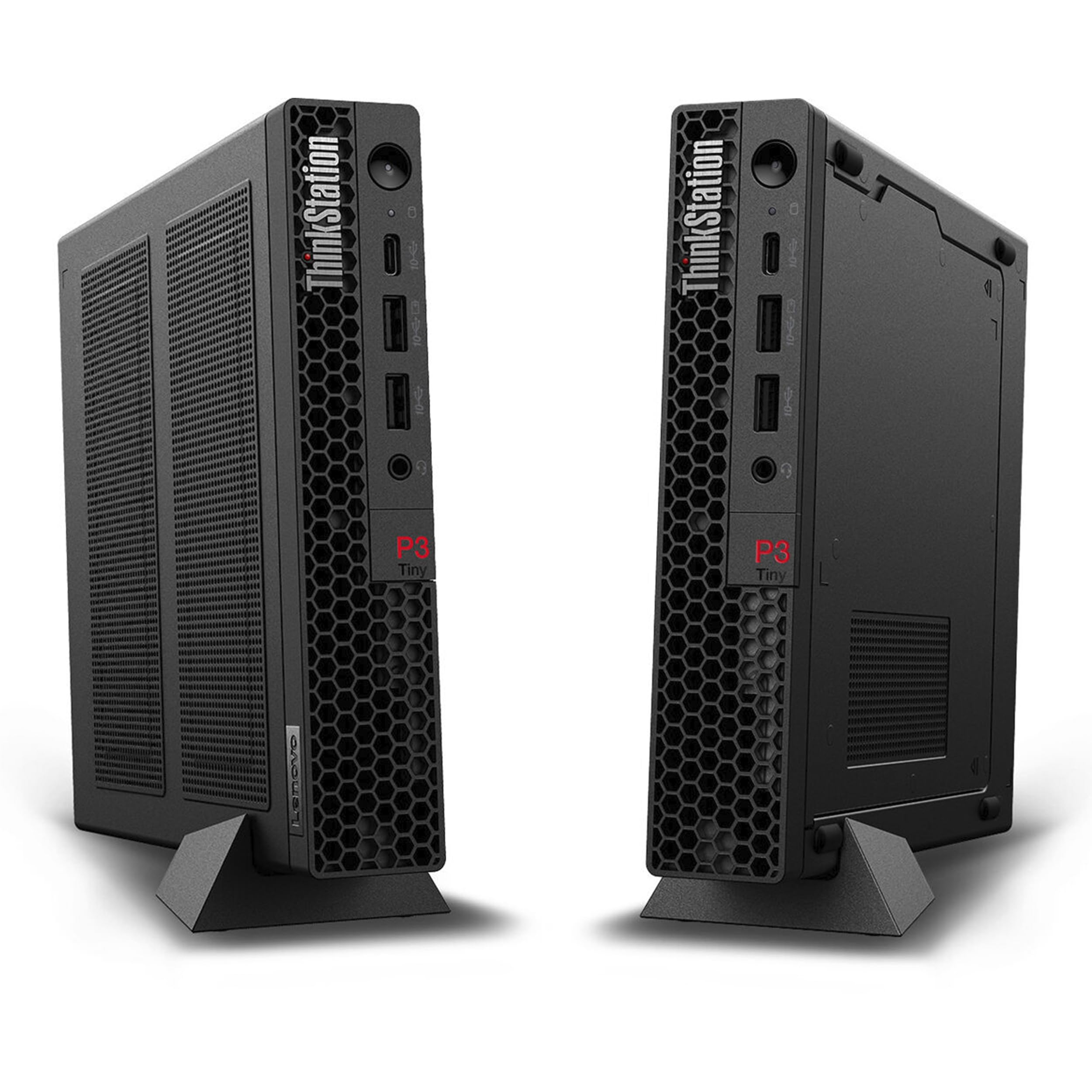 Lenovo ThinkStation P3 Tiny Desktop Computer, 20-core Intel Core i7-14700 vPro, 32GB DDR5, 1TB SSD, Display Port + HDMI, WiFi 6, RJ-45, USB-C, Wired Keyboard & Mouse, Windows 11 Pro — view 4
