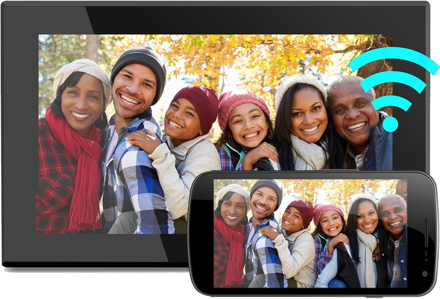 Aluratek 15.6" WiFi Digital Photo Frame with Touchscreen