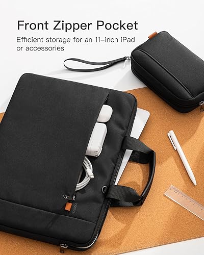 Miniatura 3 de Inateck Funda protectora resistente al agua para laptop de 15.6 pulgadas con bolsa de accesorios, compatible con la mayoría de portátiles de 15 a