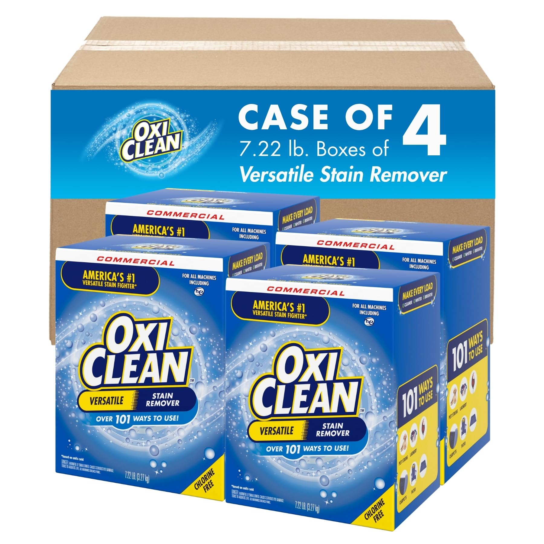 OxiClean Versatile Stain Remover Professional, 7.22 LB Box (Pack