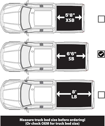 Miniatura 5 de LEER ROLLITUP  Compatible con GM Chevy SilveradoGMC Sierra 2019-2023 con caja de 78 pulgadas  Cubierta Tonneau suave enrollable  4R301  Perfil bajo,