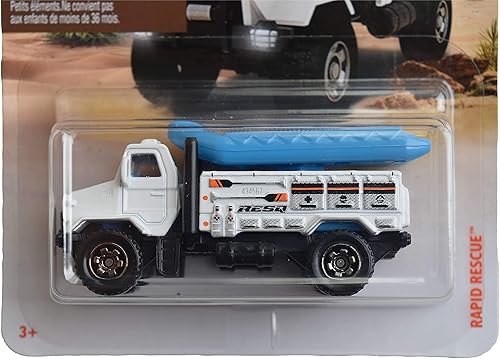 Miniatura 2 de Matchbox Off Road Series 17/20, camión de rescate rápido, blanco, 2.5 pulgadas, 1 unidad