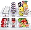 Sorbus Fridge Bins and Freezer Bins Refrigerator Organizer Stackable Food Storage Containers BPA-Free Drawer Organizers for Refrigerator Freezer and Pantry